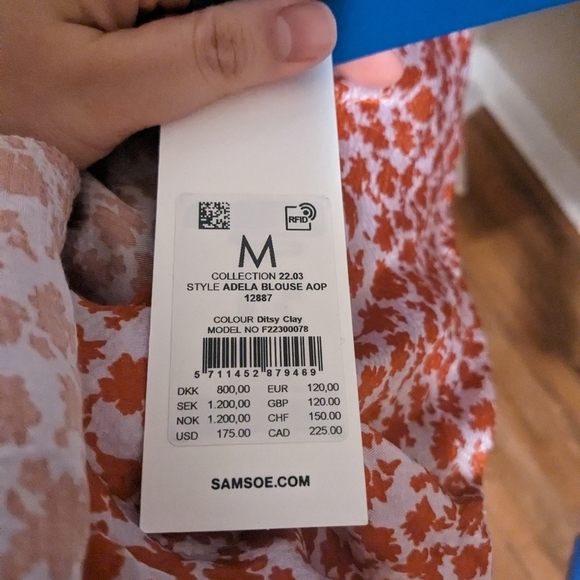 Brand new Samsoe Adela Blouse - Picture 2 of 2